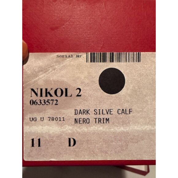 Salvatore Ferragamo Nail Head Dark Silver Men's Shoes - Picture 4 of 11